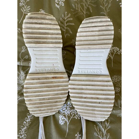 Converse Run Star Hike High Egret Platform Sneaker - Size 8 - Picture 7 of 8